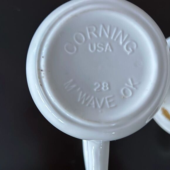 Corelli Corning Pyrex Butterfly Flowers Gold 1410 Vintage - Picture 3 of 5